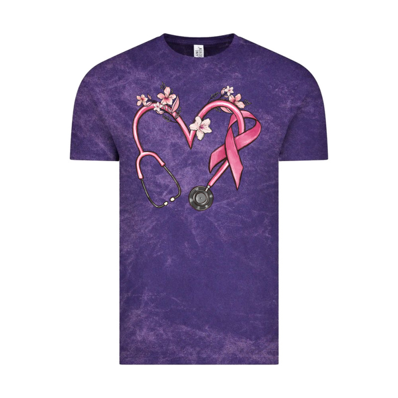 Stethoscope Nurse Medical Breast Cancer Awareness Vintage Tee by MaliasSmallBusiness | Teevron