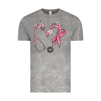 Cloud Rock stethoscope nurse medical breast cancer awareness Vintage Tee - MaliasSmallBusiness