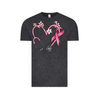 Vintage Black stethoscope nurse medical breast cancer awareness Vintage Tee - MaliasSmallBusiness