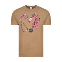 Vintage Coffee stethoscope nurse medical breast cancer awareness Vintage Tee - MaliasSmallBusiness
