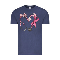 Vintage Denim stethoscope nurse medical breast cancer awareness Vintage Tee - MaliasSmallBusiness