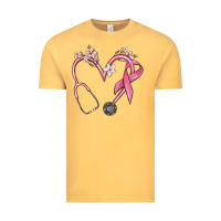 Vintage Mustard stethoscope nurse medical breast cancer awareness Vintage Tee - MaliasSmallBusiness