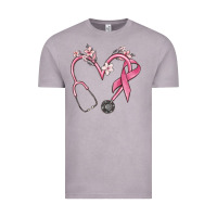 Vintage Zinc stethoscope nurse medical breast cancer awareness Vintage Tee - MaliasSmallBusiness