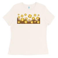 Bone leopard softball 16oz libbey glass Ladies Tee - HRA Design Shop