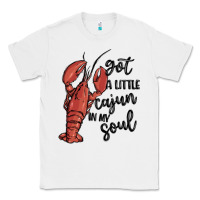 White got a little cajun in my soul Classic Tee - MaliasSmallBusiness