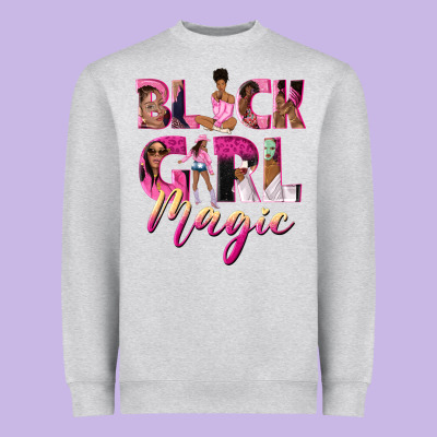 Black Girl Magic Heavyweight Sweatshirt Designed By Nancycooperartshop