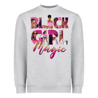 Heather Grey black girl magic Heavyweight Sweatshirt - NancyCooperArtShop