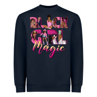 Navy black girl magic Heavyweight Sweatshirt - NancyCooperArtShop