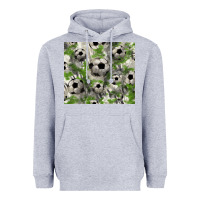 Heather Grey Soccer tumbler Heavyweight Hoodie - HowdyJamesFarm
