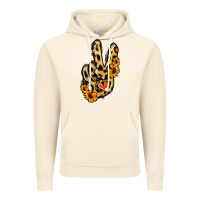 Vintage Artic Leopard Sunflower Peace Sign Vintage Hoodie - Jasminsmagicworld