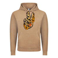 Vintage Coffee Leopard Sunflower Peace Sign Vintage Hoodie - Jasminsmagicworld