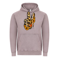 Vintage Zinc Leopard Sunflower Peace Sign Vintage Hoodie - Jasminsmagicworld
