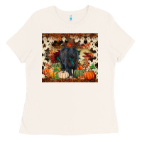Bone Fall black angus Ladies Tee - RanaPortraitStore