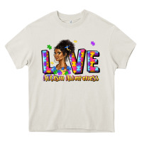 Cream love autism awareness Heavy Core Tee - JahusDesignShop