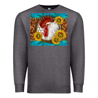 Charcoal Heather western rooster Premium Sweatshirt - TumblerDesignByShophia