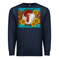 Navy western rooster Premium Sweatshirt - TumblerDesignByShophia
