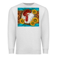 Oatmeal Heather western rooster Premium Sweatshirt - TumblerDesignByShophia