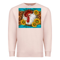 Pale Pink western rooster Premium Sweatshirt - TumblerDesignByShophia