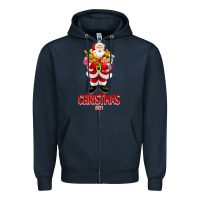 Navy christmas 2021 Zipper Hoodie - Bettercallsaul