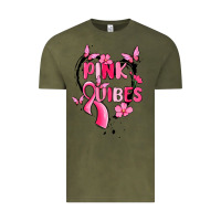 Vintage Olive pink vibes Vintage Tee - MaliasSmallBusiness