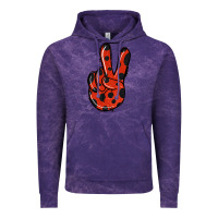 Cloud Purple Ladybug Peace Sign Vintage Hoodie - Jasminsmagicworld