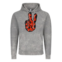 Cloud Rock Ladybug Peace Sign Vintage Hoodie - Jasminsmagicworld