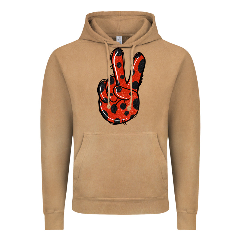 Ladybug Peace Sign Vintage Hoodie by Jasminsmagicworld | Teevron