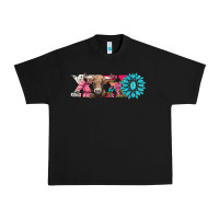 Black xoxo braunvieh cow Urban Heavy Tee - AdoDesignShop