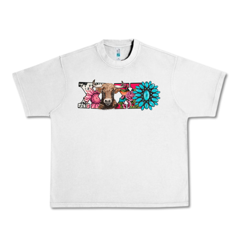 Xoxo Braunvieh Cow Urban Heavy Tee by AdoDesignShop | Teevron
