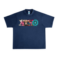 Navy xoxo braunvieh cow Urban Heavy Tee - AdoDesignShop