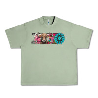 Oil Green xoxo braunvieh cow Urban Heavy Tee - AdoDesignShop