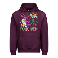 Mauve Wine He Is Alive And I'm Forgiven Urban Hoodie - BundleAndBundleShop