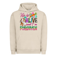 Pigment French Oak He Is Alive And I'm Forgiven Urban Hoodie - BundleAndBundleShop