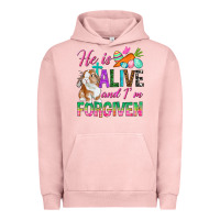 Pigment Salmon He Is Alive And I'm Forgiven Urban Hoodie - BundleAndBundleShop