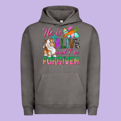 He Is Alive And I'm Forgiven Urban Hoodie Designed By Bundleandbundleshop