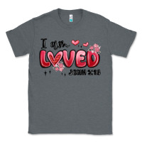 Charcoal Heather i am loved john 3 16 Classic Tee - MaliasSmallBusiness