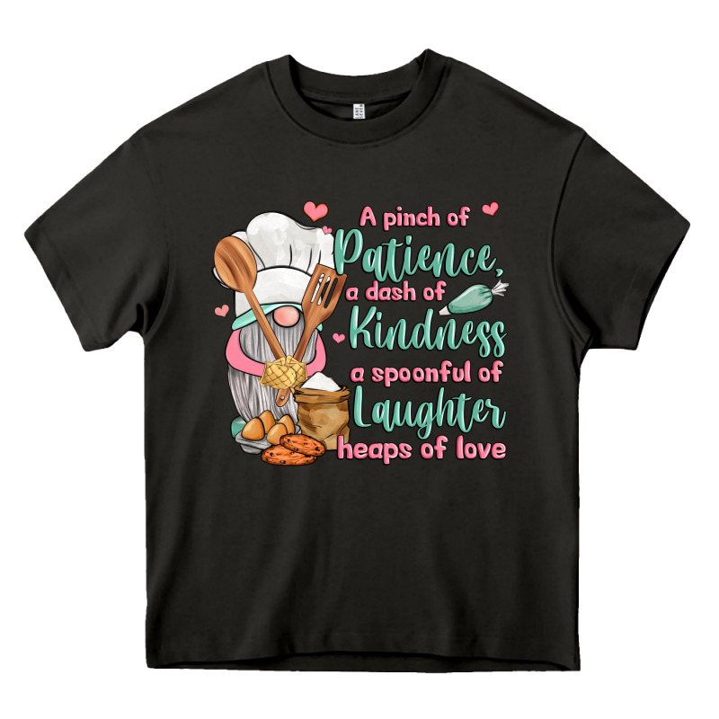 A Pinch Of Patience A Dash Of Kindness A Spoonful Heavy Core Tee by JahusDesignShop | Teevron