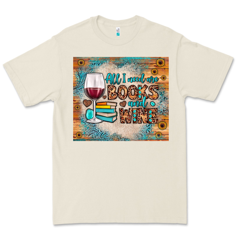 All I Need Are Books And Wine Premium Tee by JahusDesignShop | Teevron