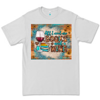 Dove Grey all i need are books and wine Premium Tee - JahusDesignShop