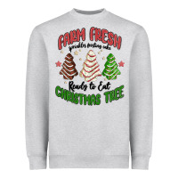 Heather Grey farm fresh christmas tree Heavyweight Sweatshirt - MaliasSmallBusiness