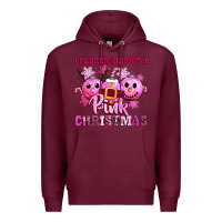 Burgundy iam dreaming of a christmas Premium Hoodie - CowGirlArtShop