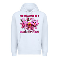White iam dreaming of a christmas Premium Hoodie - CowGirlArtShop