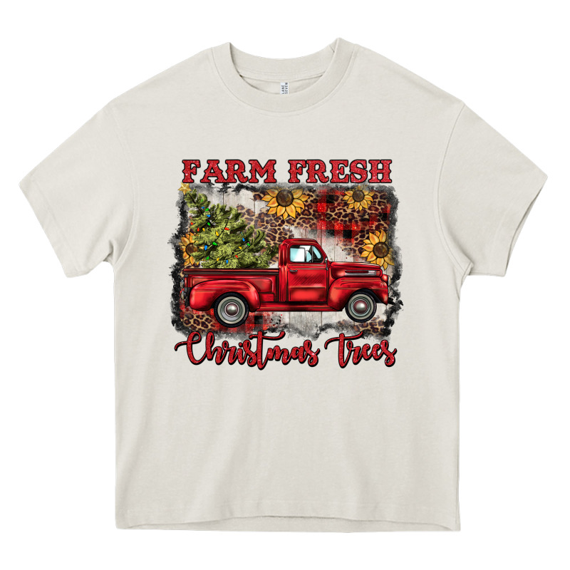 Farm Fresh Christmas Trees Heavy Core Tee by BarkalooDesign | Teevron