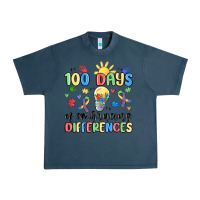 Midnight Navy 100 days of embracing differences Urban Heavy Tee - MaliasSmallBusiness