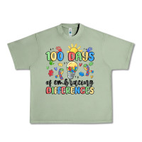 Oil Green 100 days of embracing differences Urban Heavy Tee - MaliasSmallBusiness