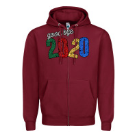 Burgundy good bye 2020 Zipper Hoodie - Bettercallsaul