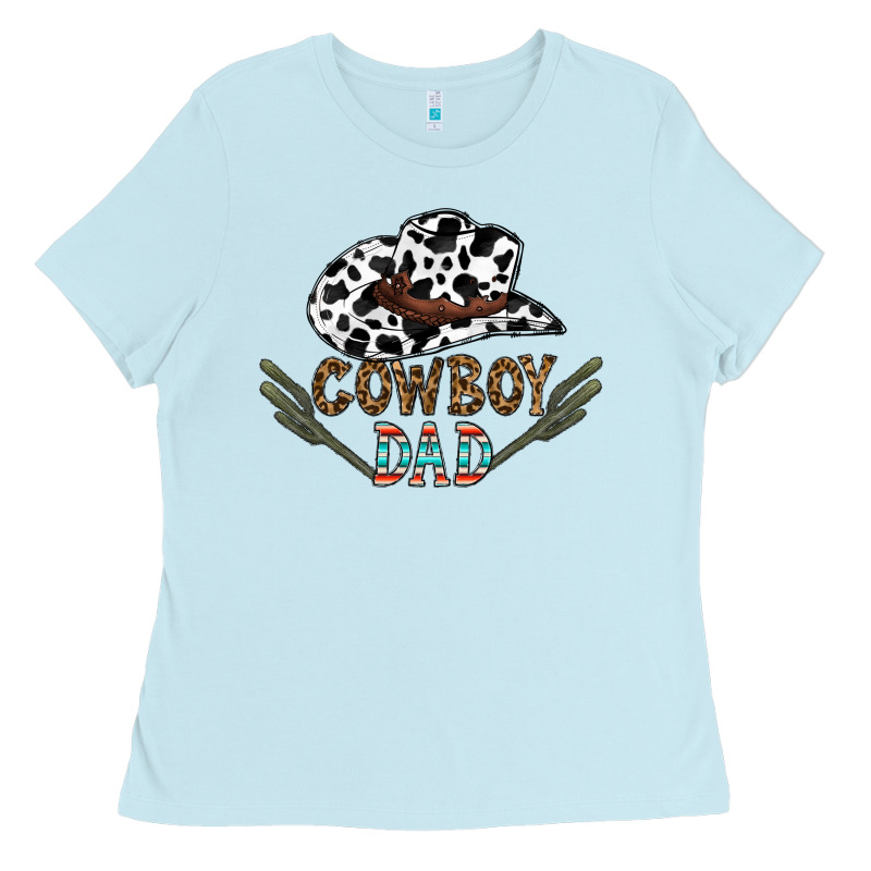 Cowboy Dad Ladies Tee by CowhideDigitalArt | Teevron