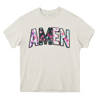 Cream amen Heavy Core Tee - JahusDesignShop