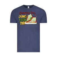 Vintage Denim stepping into juneteenth Vintage Tee - MaliasSmallBusiness