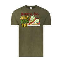 Vintage Olive stepping into juneteenth Vintage Tee - MaliasSmallBusiness